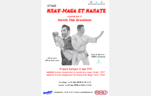 Stage Franck DELSAUT Karaté et Krav Maga Gravelines