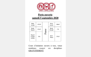 Porte ouverte du club