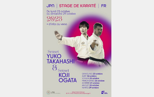 Séminaire karaté Do avec Sensei Yuko Takahashi et Sensei Koji Ogata